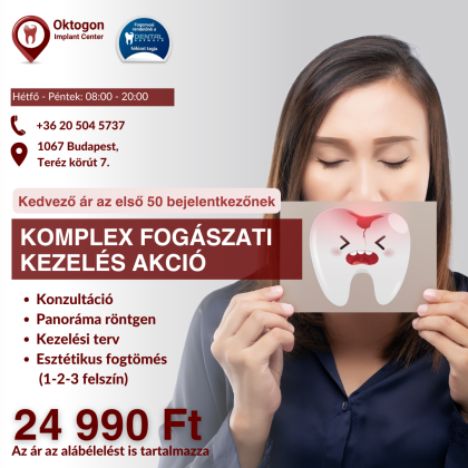 Komplex fogászati kezelés csomag Komplex fogászati kezelés csomag